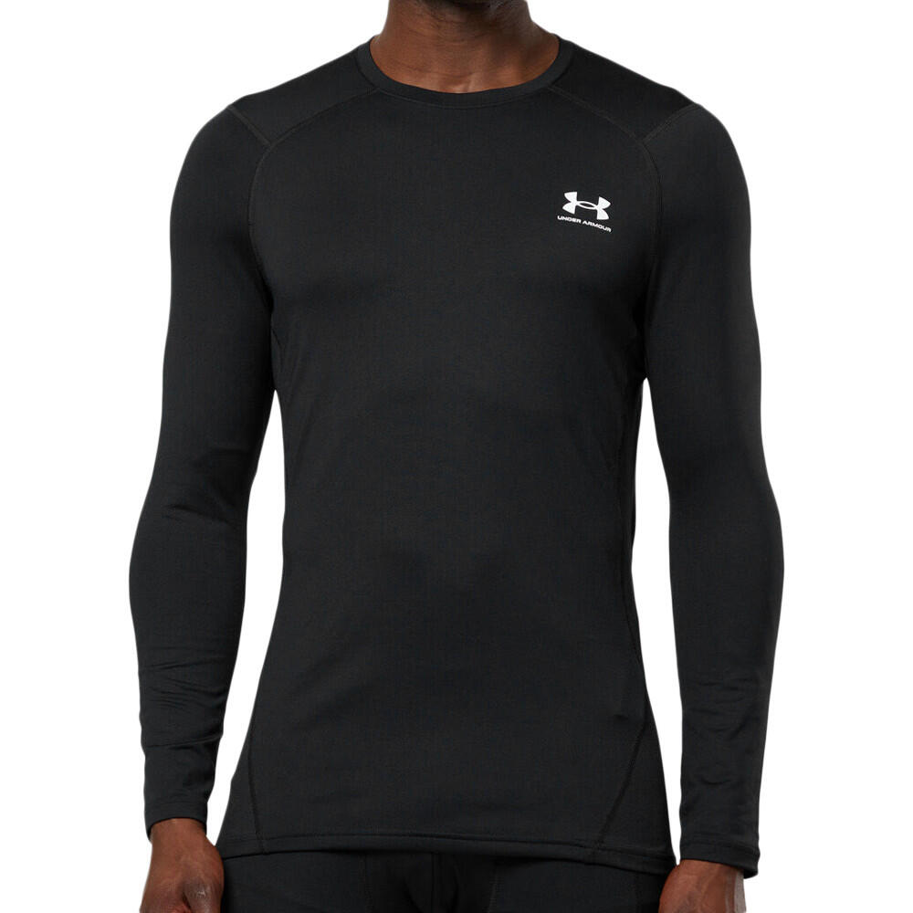 T-shirt Manches Longues Noir Homme Under Armour Fitted 2/3