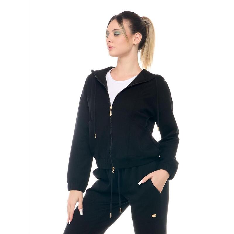 Leone Chic Boxing dames non-fleece trainingspak met capuchon en ritssluiting