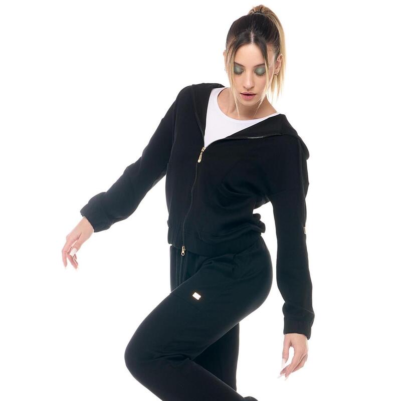 Leone Chic Boxing dames non-fleece trainingspak met capuchon en ritssluiting