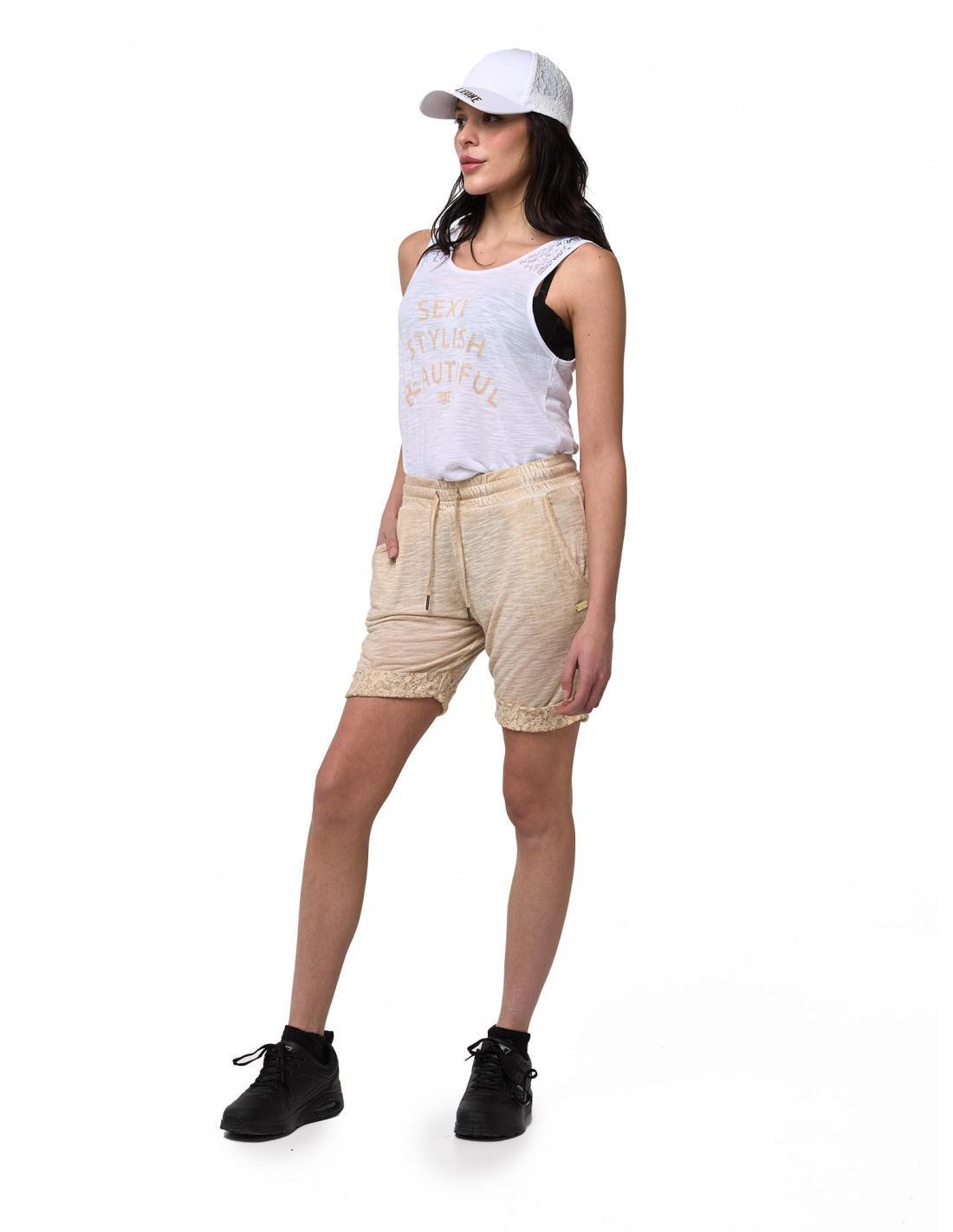 Pantalón corto mujer Leone 1947 Apparel cintura elástica 2/8