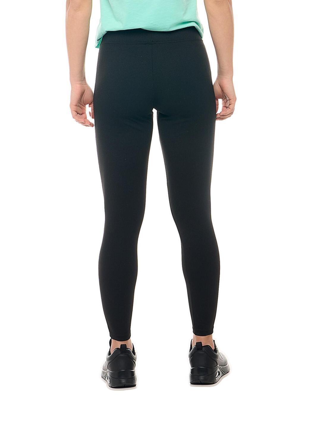 Leggings donna a costine Leone 1947 Apparel con fascione elastico 4/5