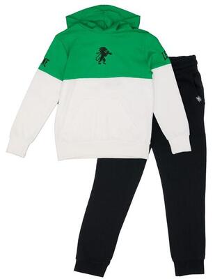 Lion b&w kinder non-training hooded trainingspak