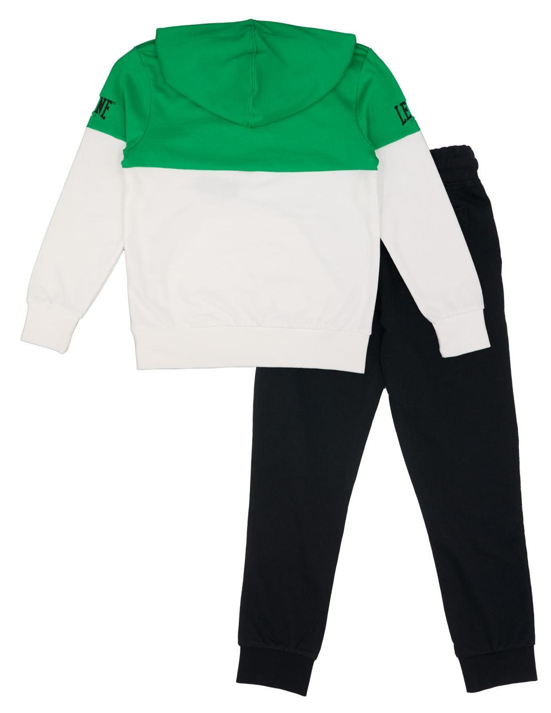 Conjunto de treino infantil com capuz Lion B&W, resistente ao suor. 2/2