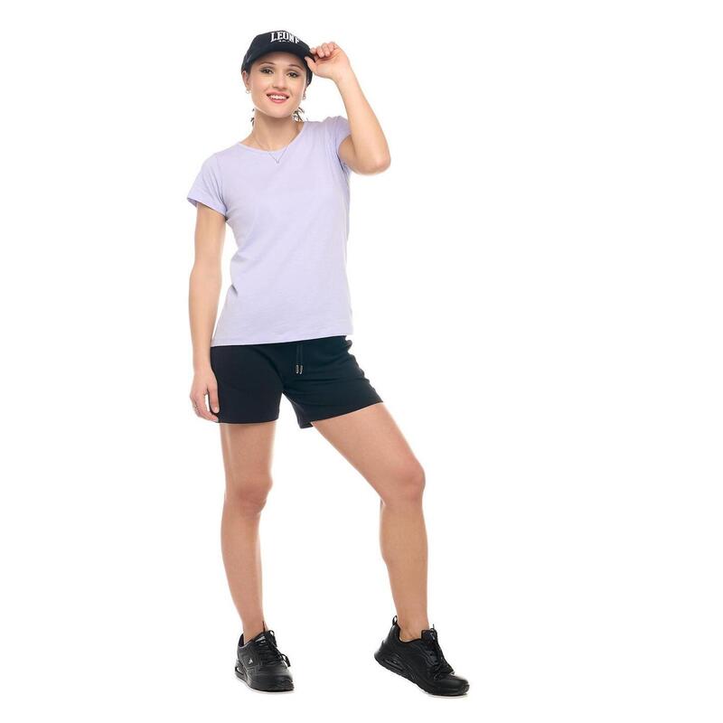 Leone Camiseta básica de mujer de manga corta