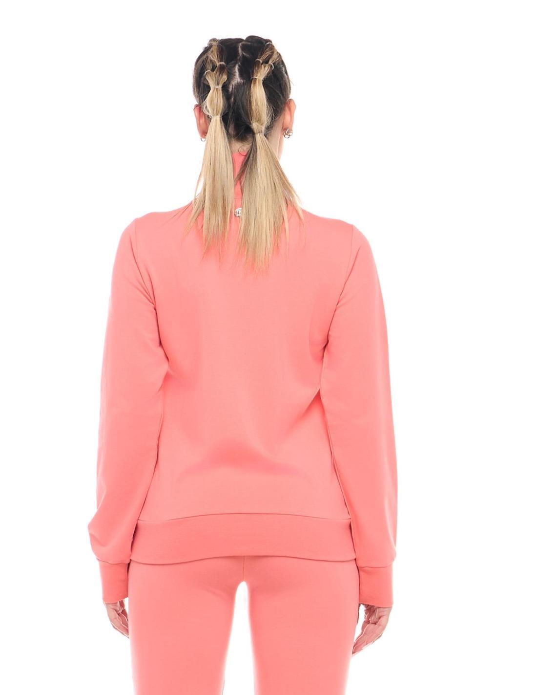 Sudadera básica con cuello y cremallera para mujer de Leone 4/8