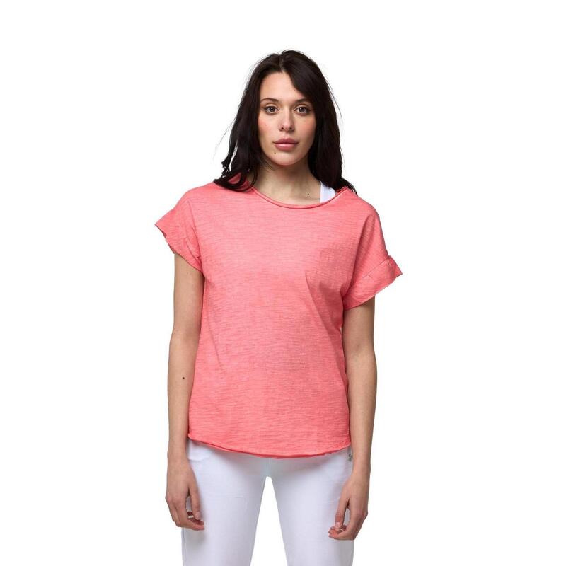 Leone Blauw dames t-shirt met korte mouwen