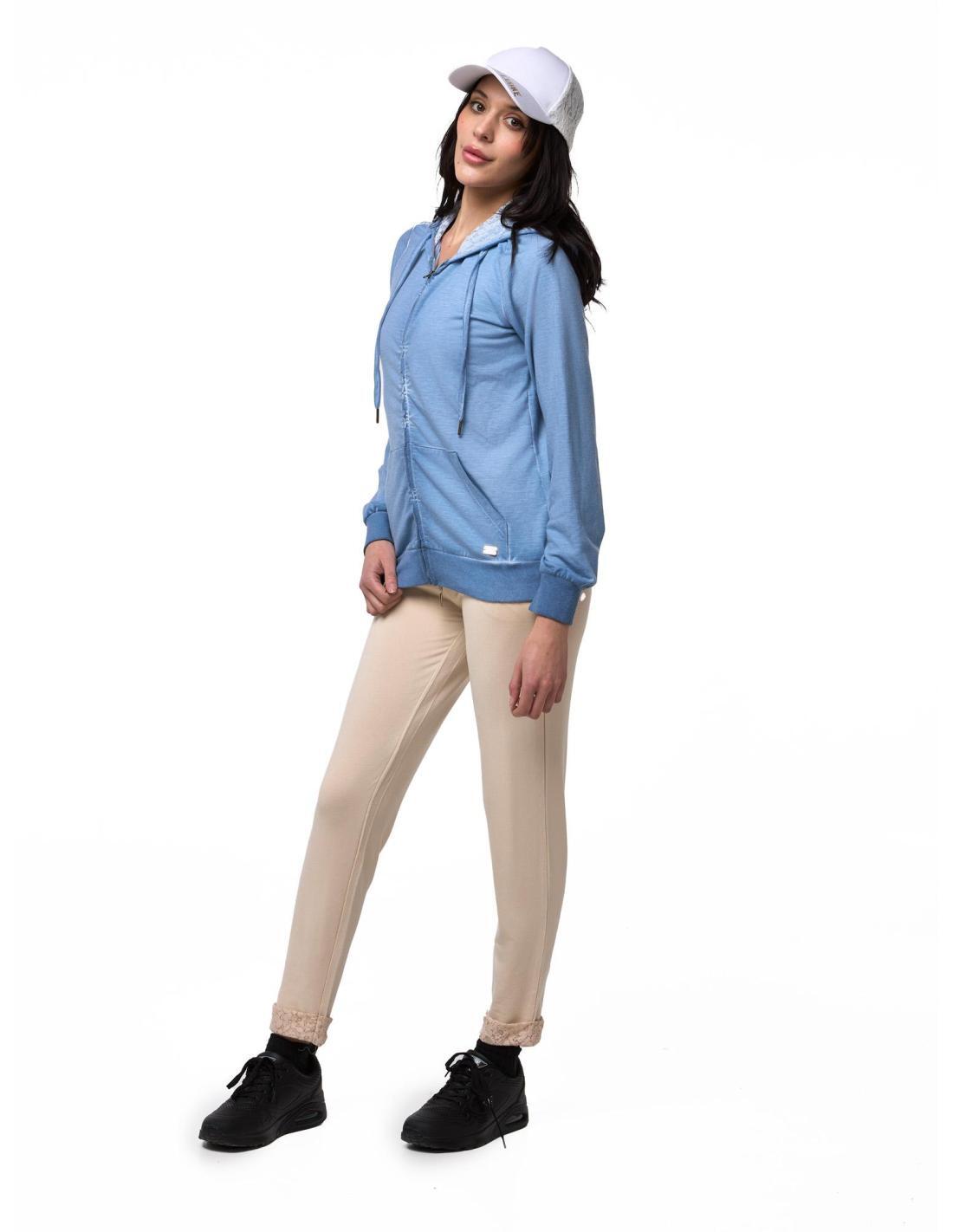 Sweat-shirts à capuche zippés Leone Lace pour femmes 2/8