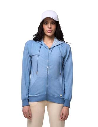 Sweat à capuche zippé sans sweat-shirt Leone Lace pour femmes