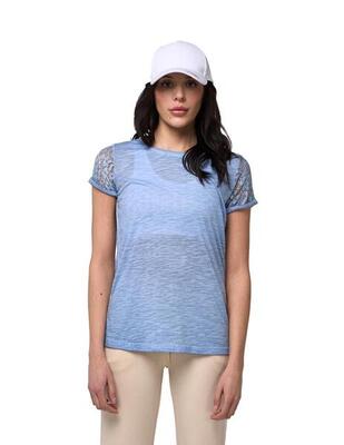 Leone lace dames-t-shirt met korte mouwen