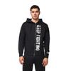 Leone B&W herenhoodie met rits, zonder sweatshirt