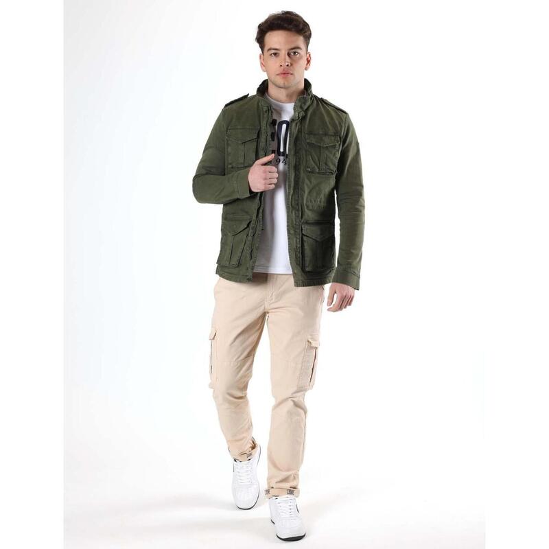 Chaqueta de corte militar de hombre Leone Timeless