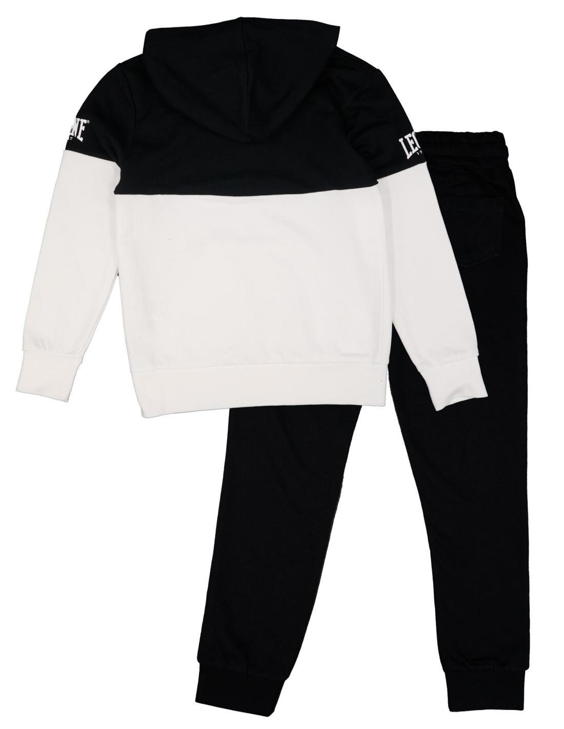 Conjunto de treino infantil com capuz Lion B&W, resistente ao suor. 2/2