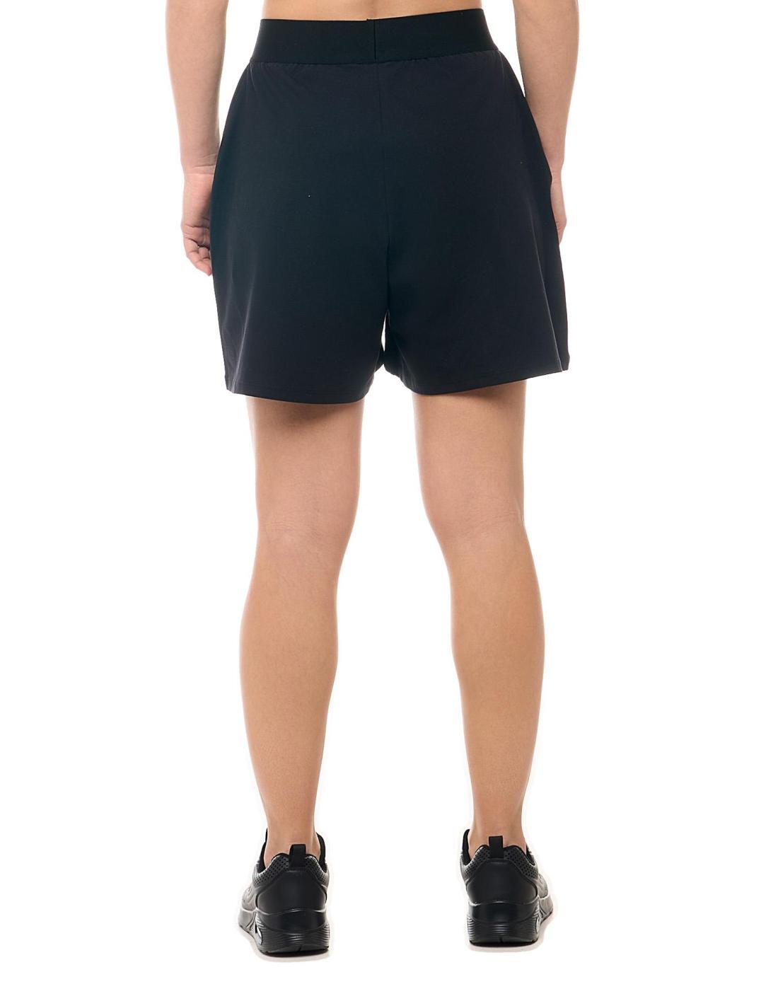 Bermuda donna Leone 1947 Apparel in cotone elasticizzato con patch boxe 4/8
