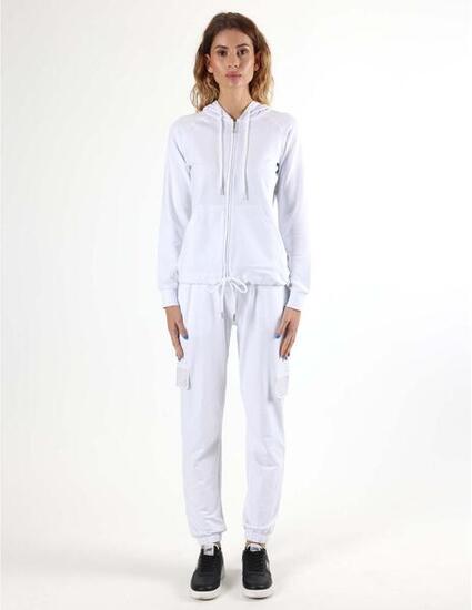 Tuta da donna con zip e cappuccio non felpata Leone Be Glam