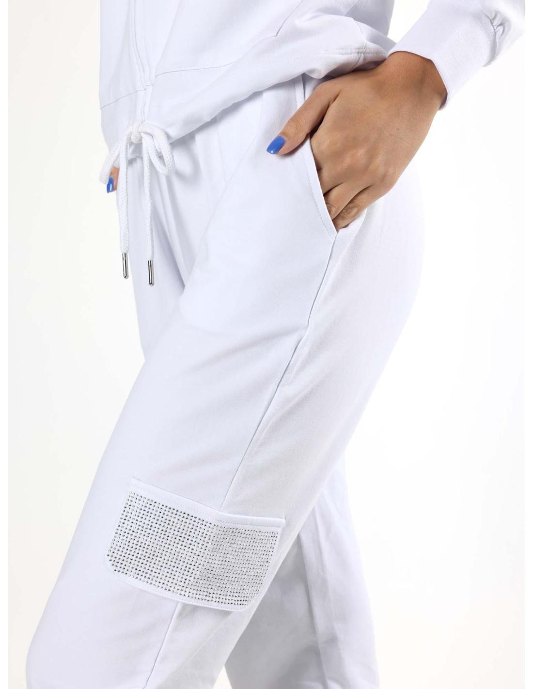 Tuta da donna con zip e cappuccio non felpata Leone Be Glam 3/8