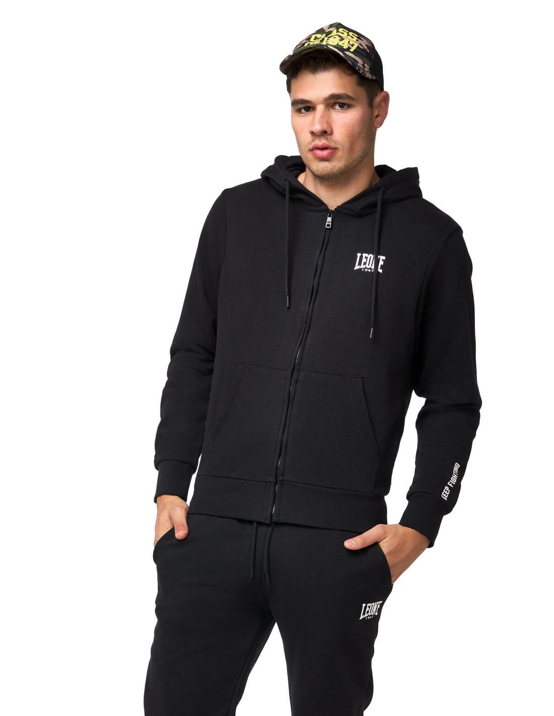 Conjunto de treino masculino Leone 1947 Apparel, capuz, fecho 2/8