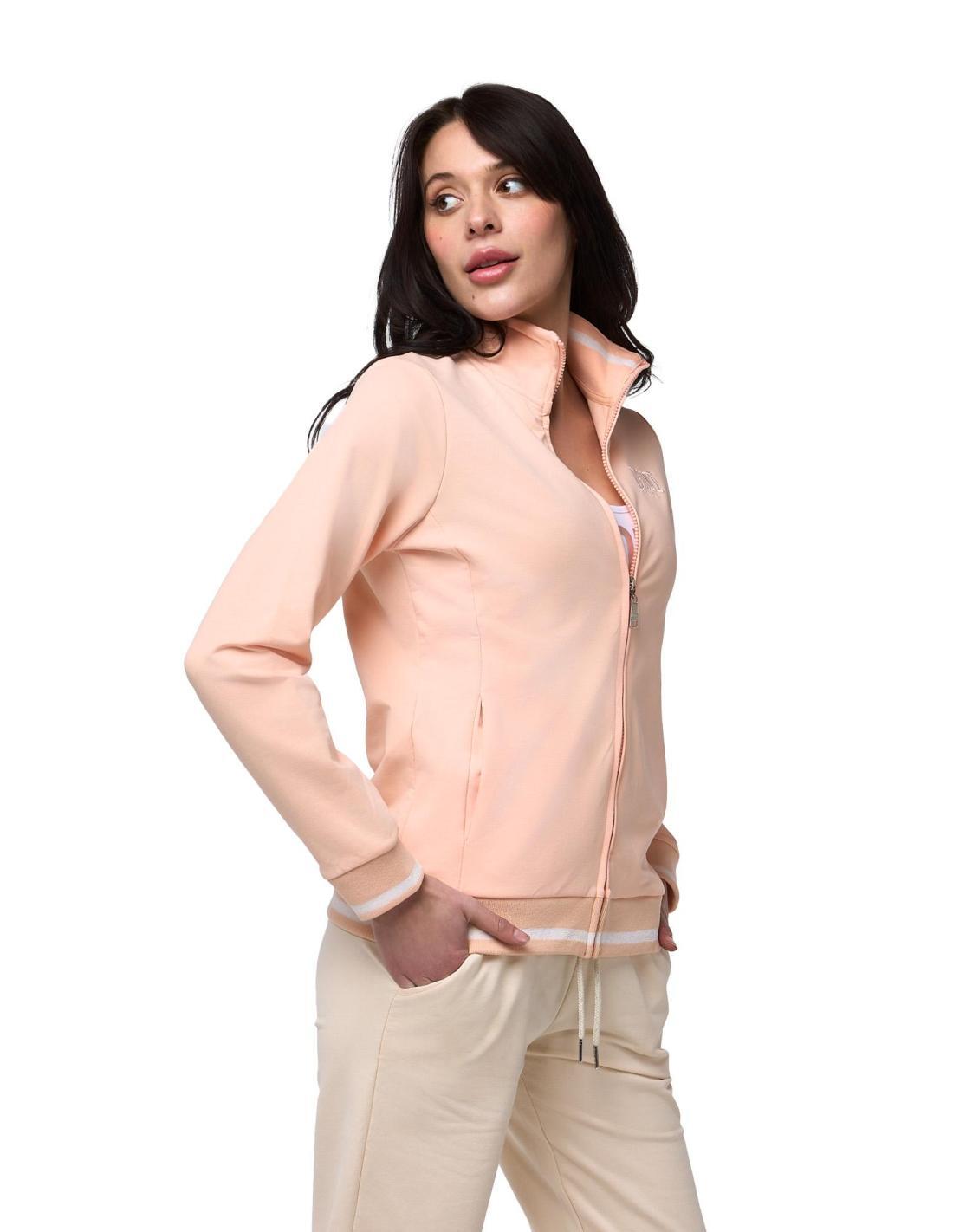 Leone Bright dames trainingspak met ritssluiting bij de kraag en joggingbroek 3/8