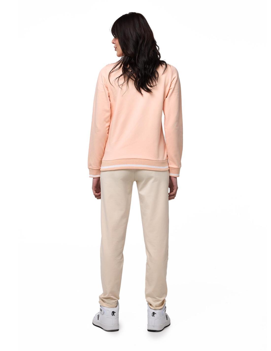 Leone Bright dames trainingspak met ritssluiting bij de kraag en joggingbroek 4/8