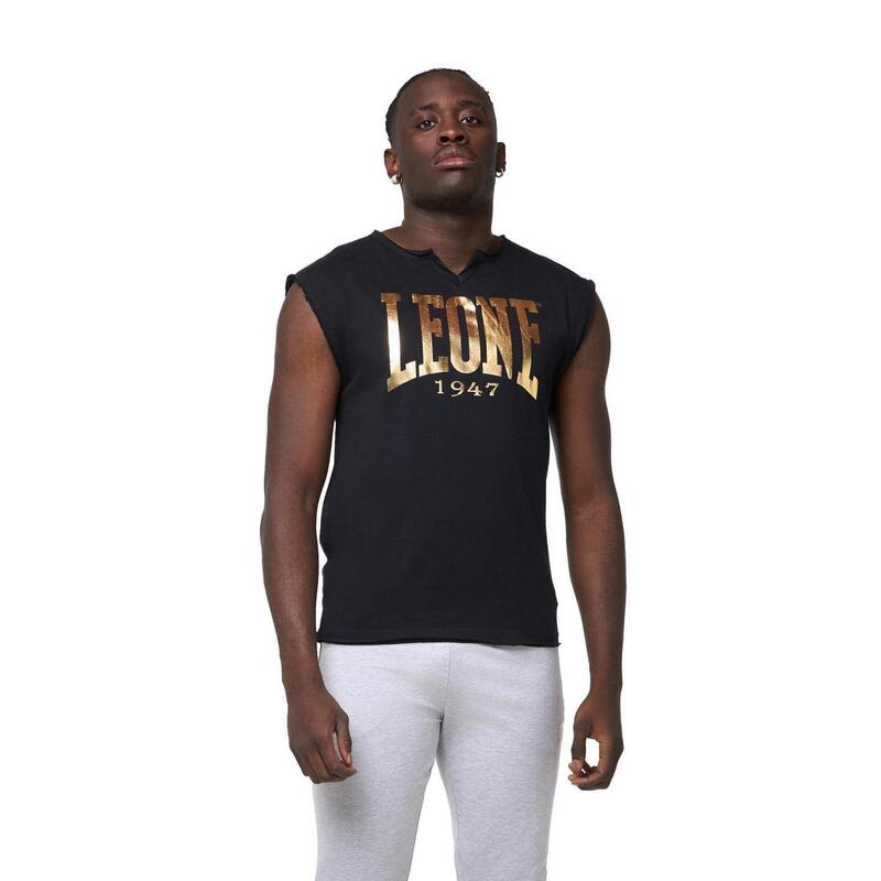 Camiseta de hombre Leone New Gold sin mangas sin rematar