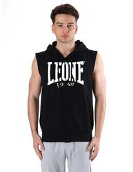 Leone Basic Sweat à capuche zippé sans manches pour homme