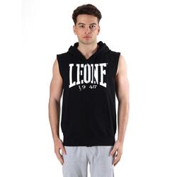 Leone Basic Sweat à capuche zippé sans manches pour homme