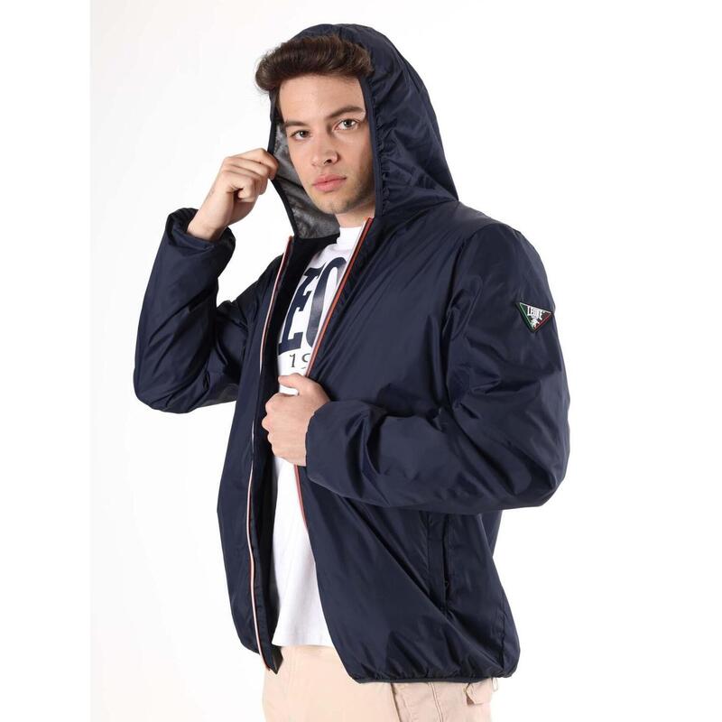 Chaqueta K-Way con capucha y cremallera Leone Basic