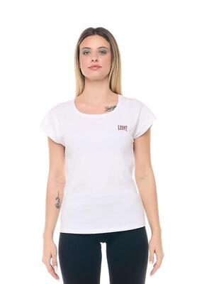 T-shirt da donna a maniche corte logo oro Leone Gold