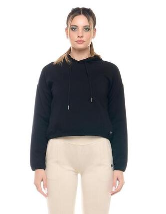 Leone Basic dames cropped hoodie met anti-zweetlaag.