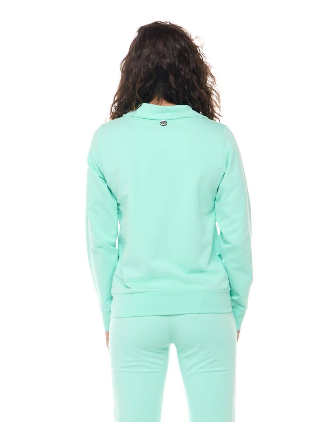 Sudadera básica con cuello y cremallera para mujer de Leone 4/8