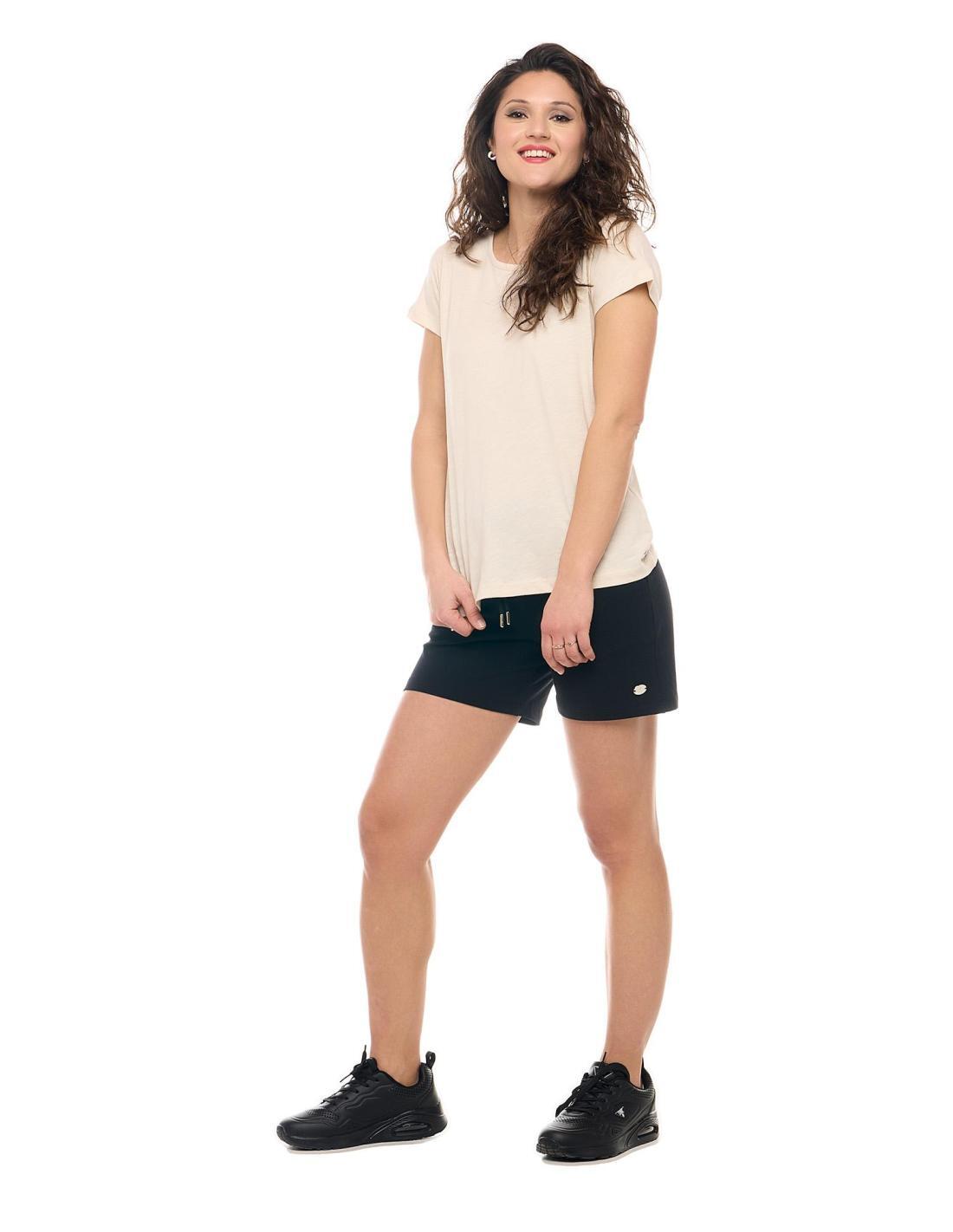 T-shirt da donna a maniche corte Leone Basic 3/8