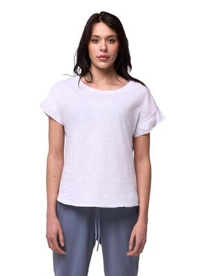 Leone blauw dames t-shirt met korte mouwen
