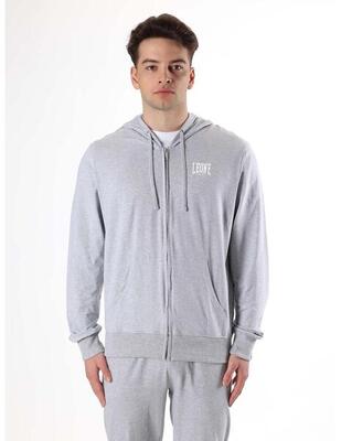 Leone Sportliches Herren-Non-Sweatshirt mit Reißverschluss und Reißverschluss