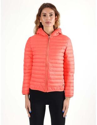 Leone basic dames voorjaarsjack met capuchon en ritssluiting