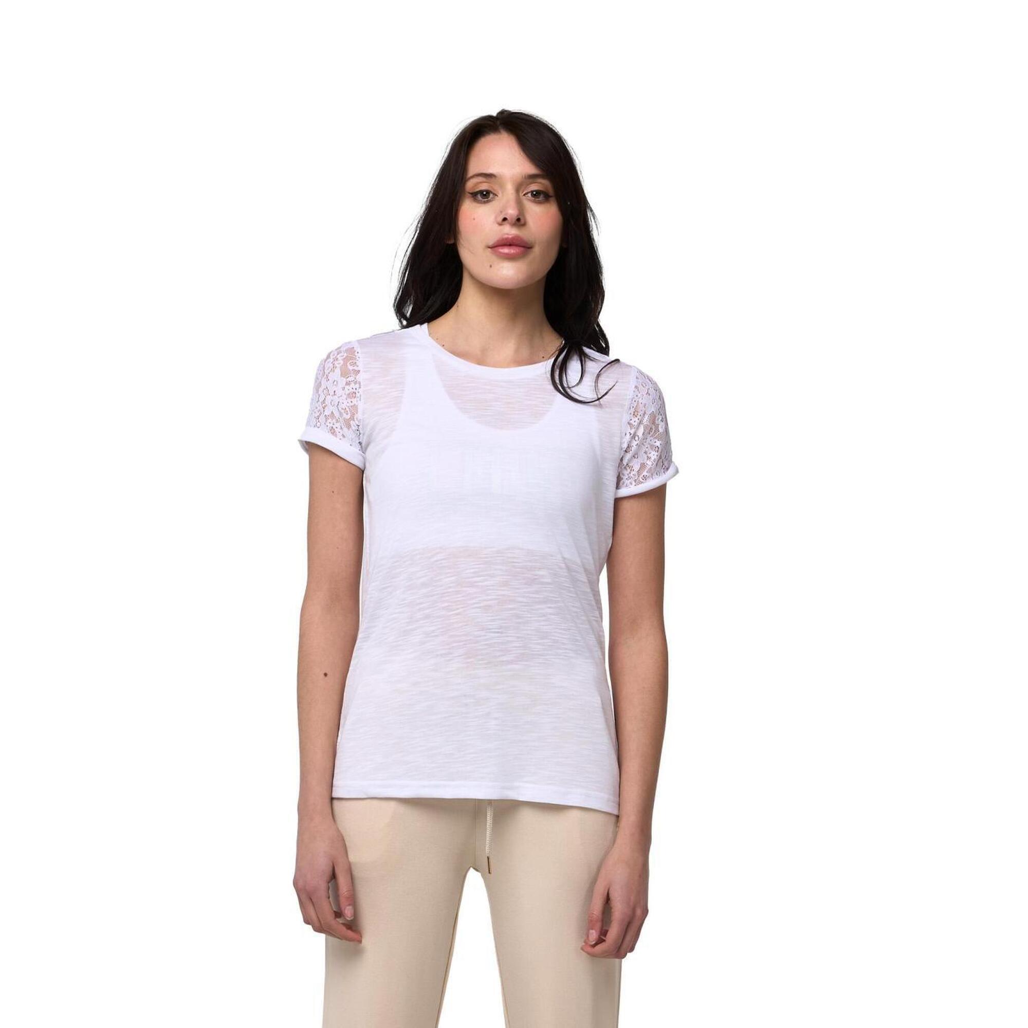Leone 1947 Apparel - T-shirt Manches Courtes Femme Leone Lace - T-shirt Manches Courtes - Blanc -  4 À 6 Ans - Decathlon