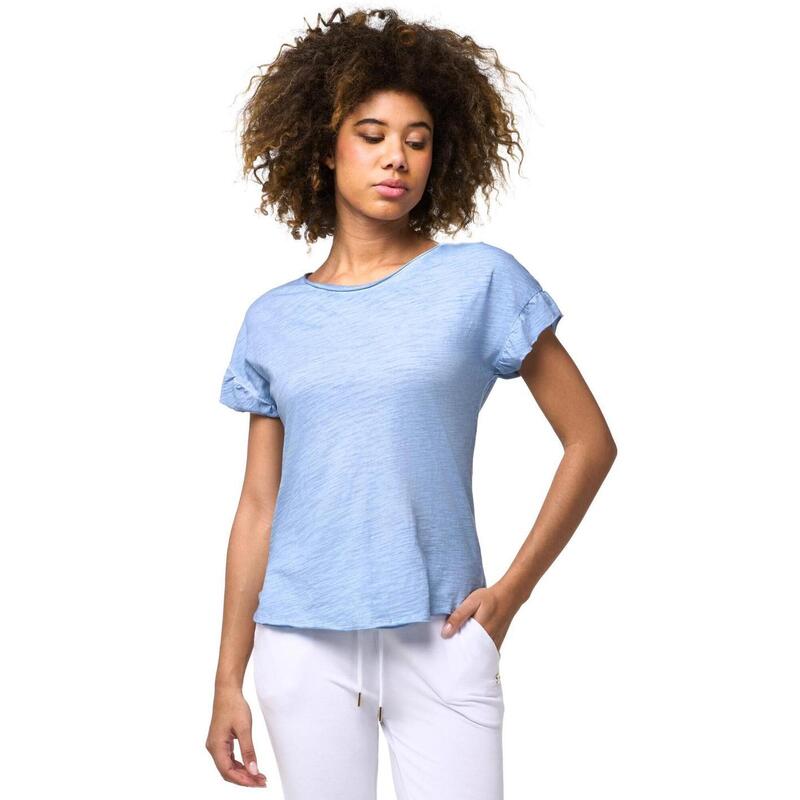 Leone Blauw dames t-shirt met korte mouwen