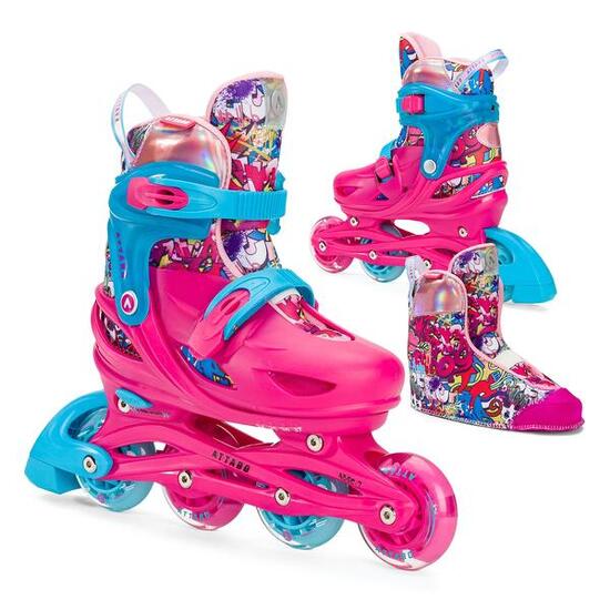 Rolki dziecięce ATTABO Turbojet LED ABEC-7 Hardboot