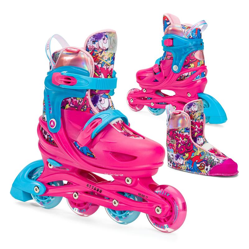 Patins à roulettes enfants ATTABO Turbojet LED