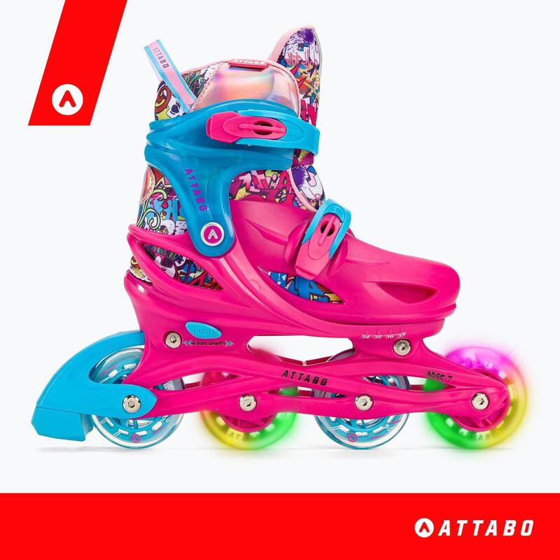 Patins à roulettes enfants ATTABO Turbojet LED