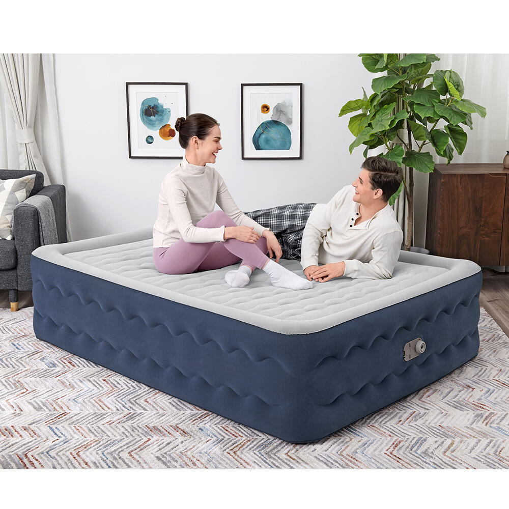 Bestway Lit gonflable 2 places TruLeisure pompe électrique intégrée 203x152x51cm 2/7