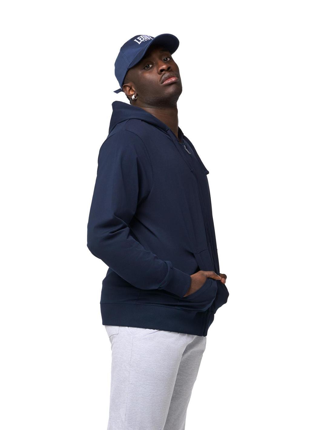 Leone Sporty sin sudadera de hombre con cremallera y cremallera 3/6