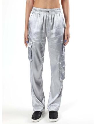 Pantalon cargo femme Leone Be Glam avec grandes poches