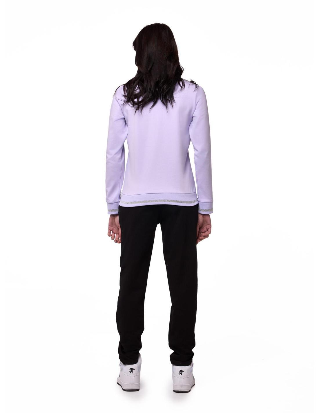 Tuta da donna con felpa con colletto e zip e joggers non felpata Leone Bright 4/8