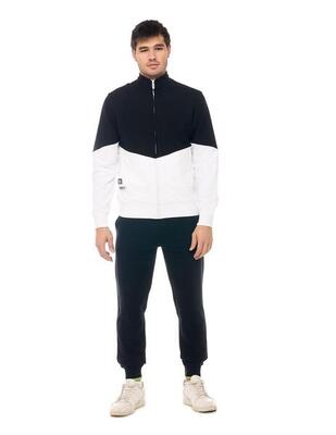 Leone Active Herren-Trainingsanzug mit Reißverschluss und Kragen