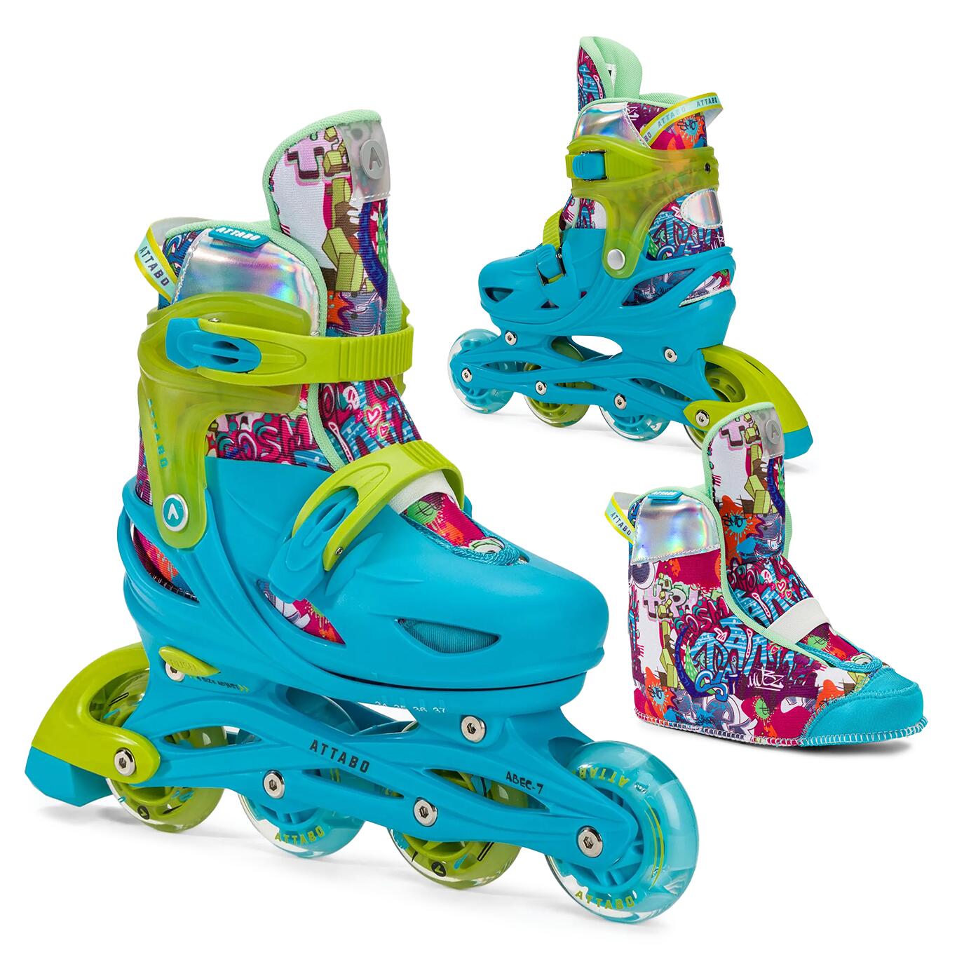 ATTABO ATTABO Turbojet LED kinderrolschaatsen