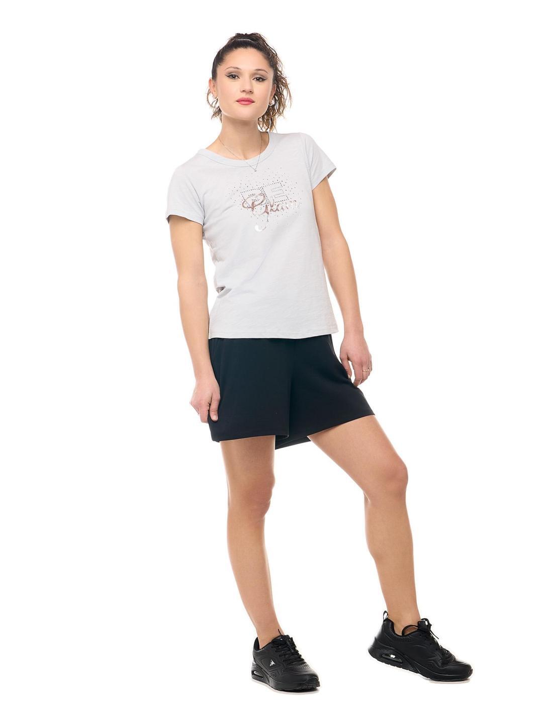 Be Glam dames-T-shirt met korte mouwen 3/8