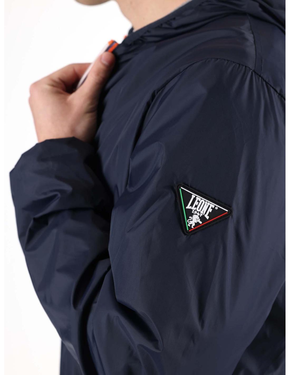 Giacca Impermeabile con cappuccio e zip Leone Basic 3/6
