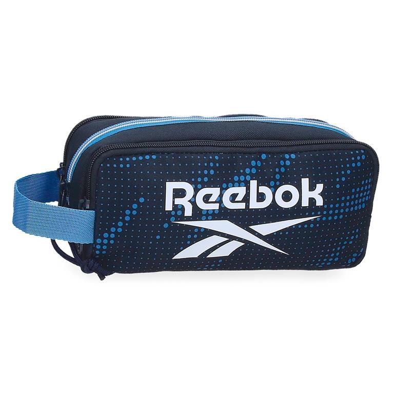 Estojo de três compartimentos Menino Reebok John 10cm Azul marinho