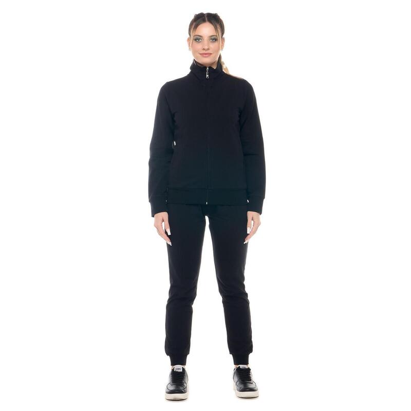 Sweat-shirt femme Leone Basic avec col et fermeture éclair