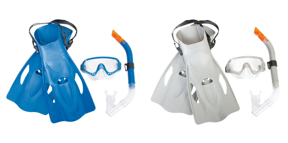 BESTWAY Snorkelset meridian | grijs
