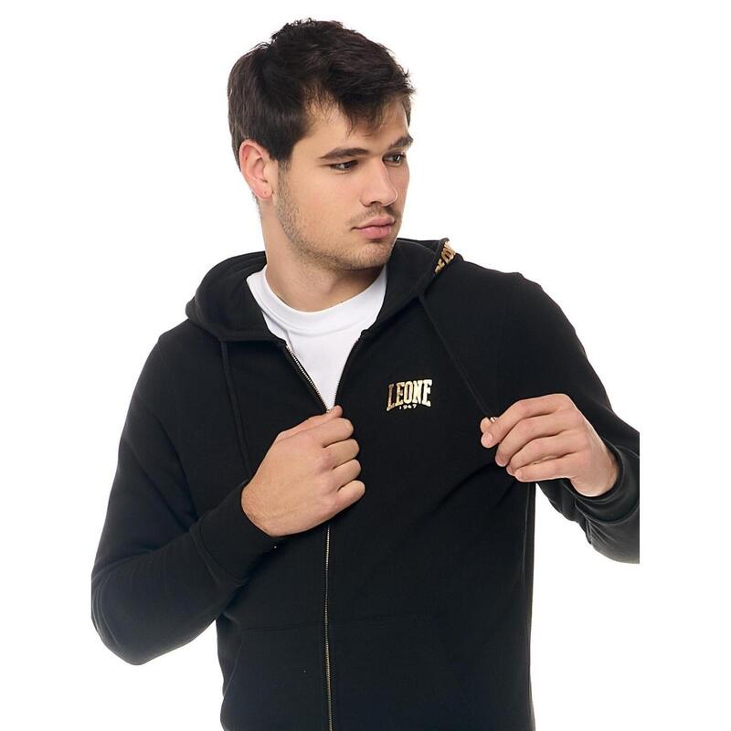 Sweat à capuche zippé sans sweat-shirt Leone New Gold pour hommes